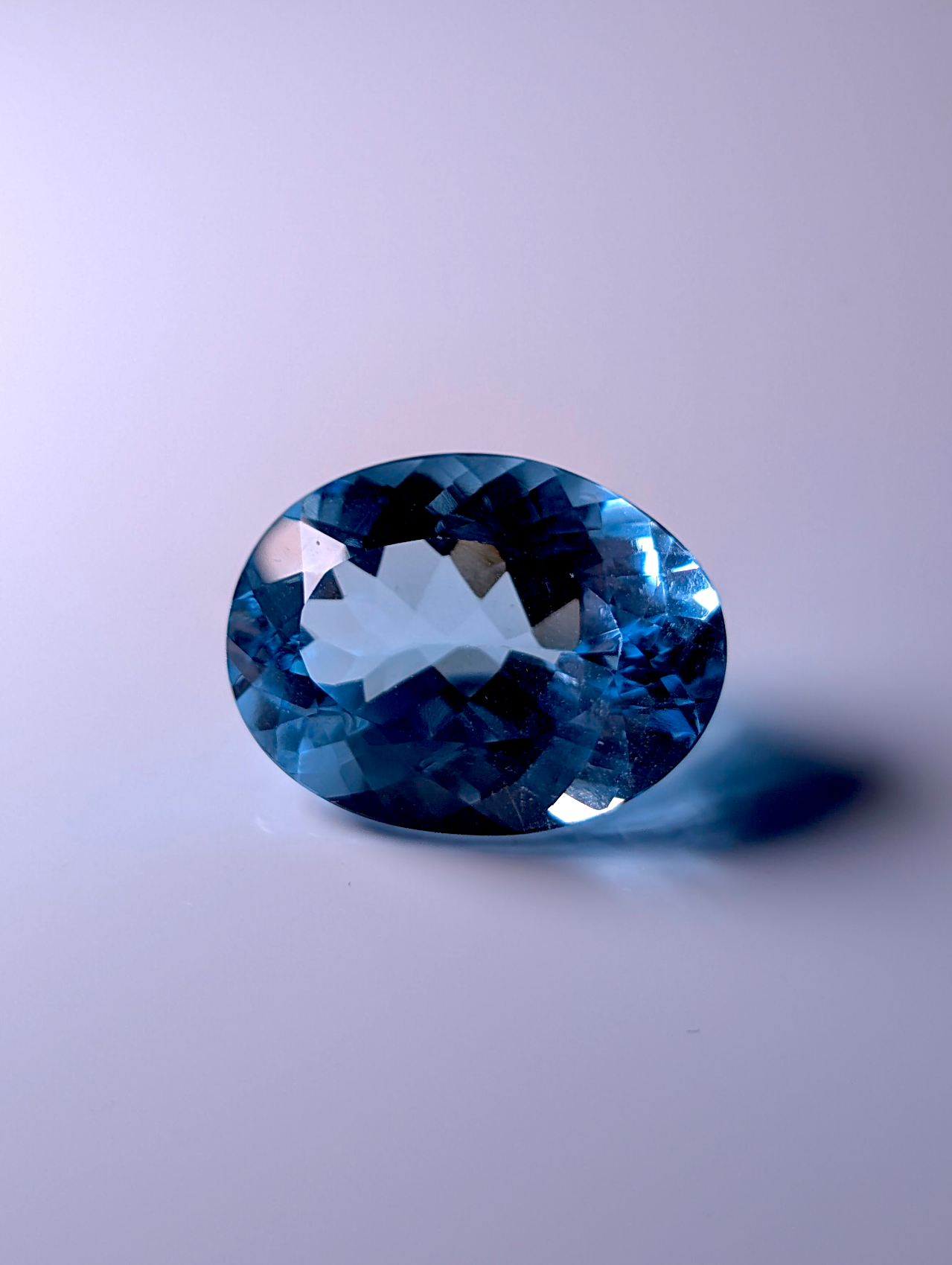 Large Genuine Blue Topaz Oval Cut 32.35 Carat 23mm x 17.35mm Loose Gemstone