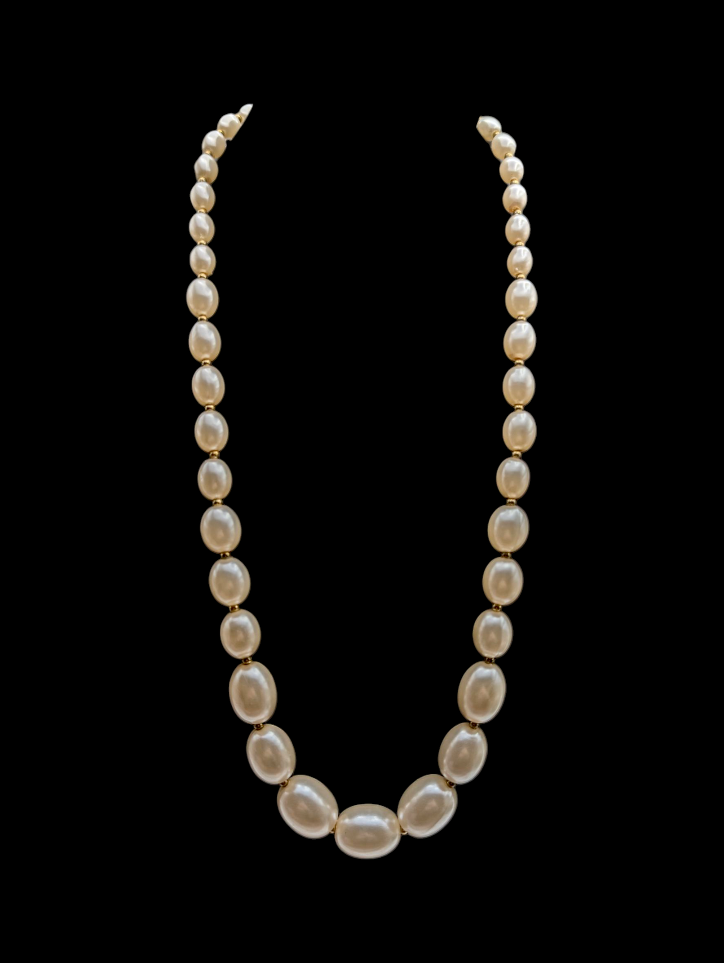 U Pick: Vintage Single Strand Simulated Pearl Necklace