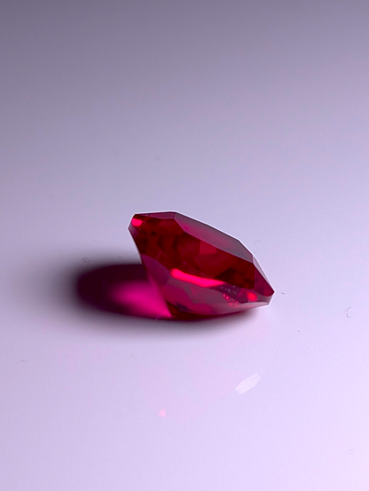 Genuine Pigeon Blood Ruby Cushion Cut 9.25 Carat 12mm Loose Gemstone