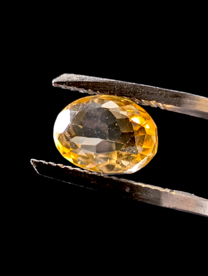 Genuine Yellow Citrine Oval Cut 4.15 Carat 11mm x 8.3mm Loose Gemstone