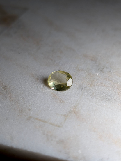 2.55 Carat Oval Cut Earth Mined Genuine Yellow Scapolite Loose Gemstone