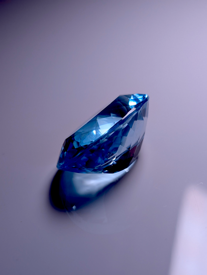 Large Genuine Blue Topaz Oval Cut 32.35 Carat 23mm x 17.35mm Loose Gemstone