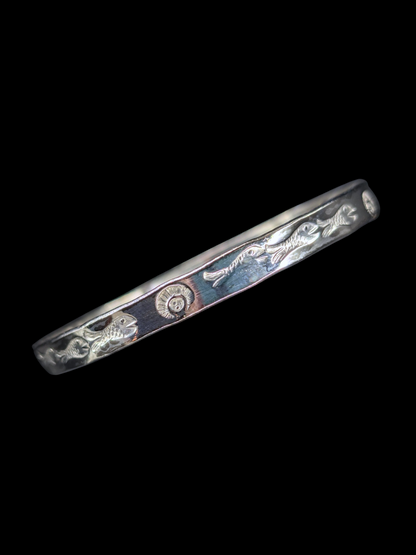 Vintage Stackable Solid Sterling Silver Taxco Mexico Bangle Bracelets