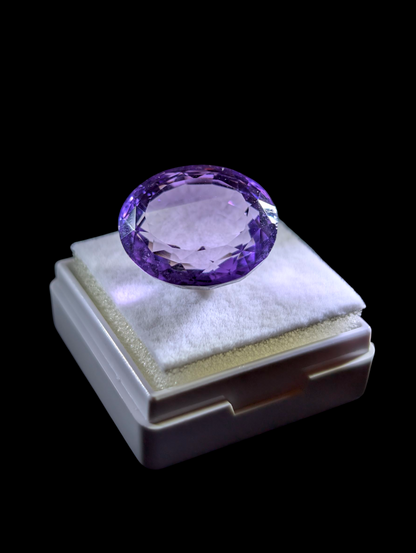 17 Carat Oval Cut Earth Mined Brazilian Genuine Amethyst Loose Gemstone