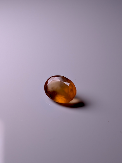 Earth Mined Genuine Hessonite Garnet Oval Cut 2.5 Carat 10mm x 7.25mm Loose Gemstone