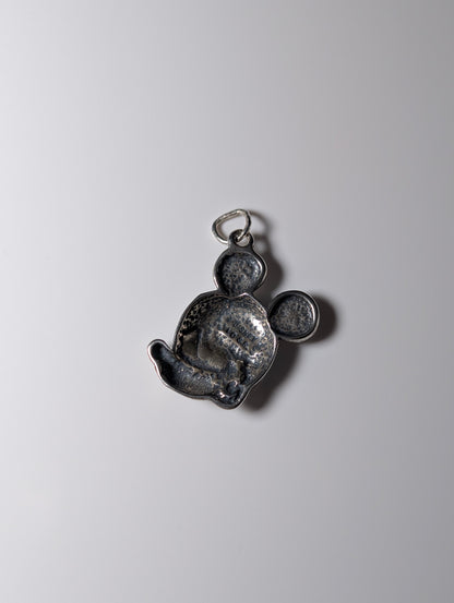 Vintage Disney Mickey Mouse Portrait Sterling Silver Charm