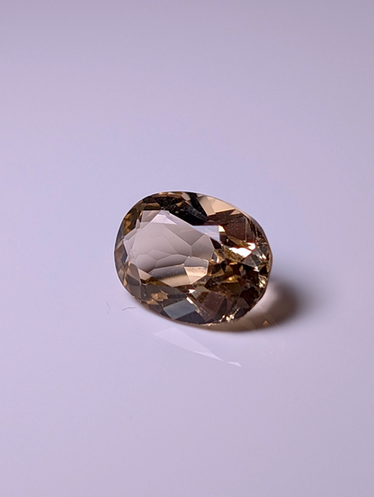 Genuine Lemon Quartz Oval Cut 4.2 Carat 13mm x 9mm Loose Gemstone