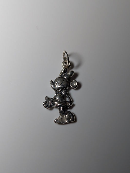 Vintage Disney Minnie Mouse Sterling Silver Charm
