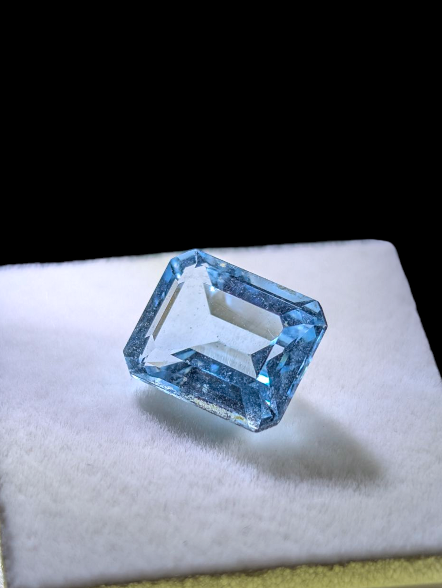 3.75 Carat Emerald Cut Genuine Swiss Blue Topaz Loose Gemstone