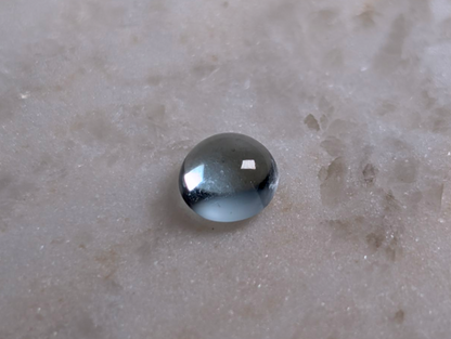 27.5 Carat Lot of Oval, Heart, and Round Cabochon Cut Genuine Swiss Blue Topaz Loose Gemstones