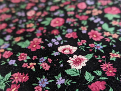 Vintage Fabric - "Independence" Cotton Tropical Flower Fabric By R.E.D.