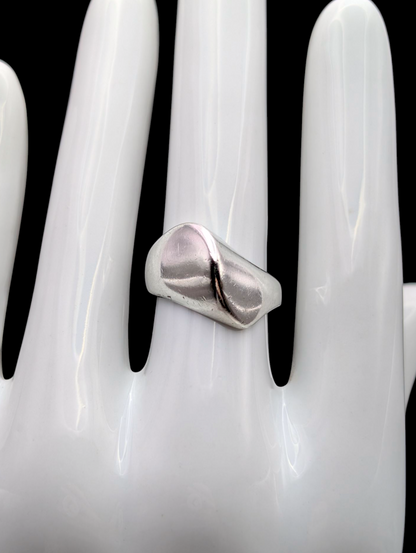 Vintage Mid Century Modern Kabana Sterling Silver Wave Designer Ring