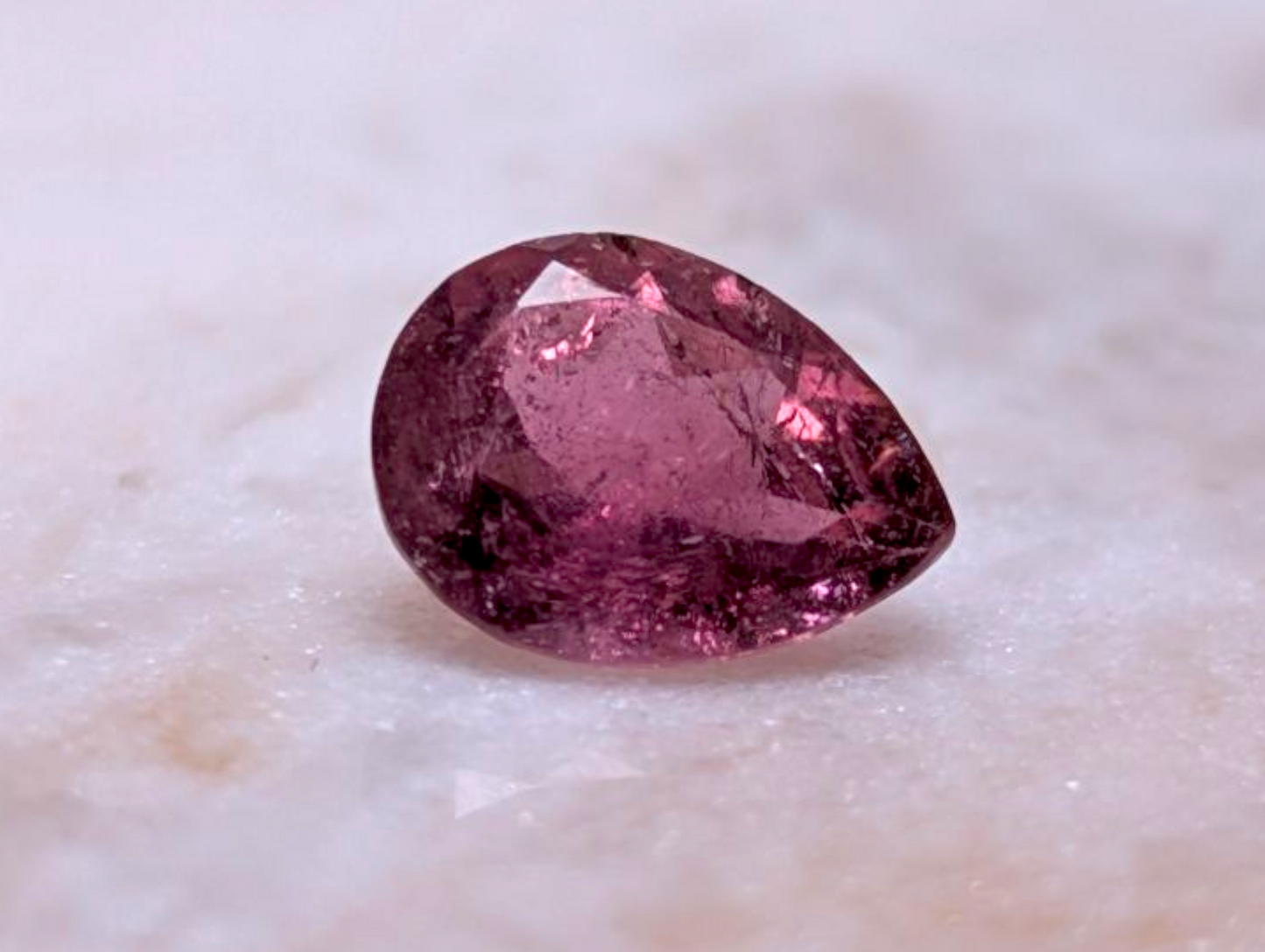 1+ Carat Earth Mined Genuine Pink Tourmaline Pear Cut Solitaire Loose Gemstone