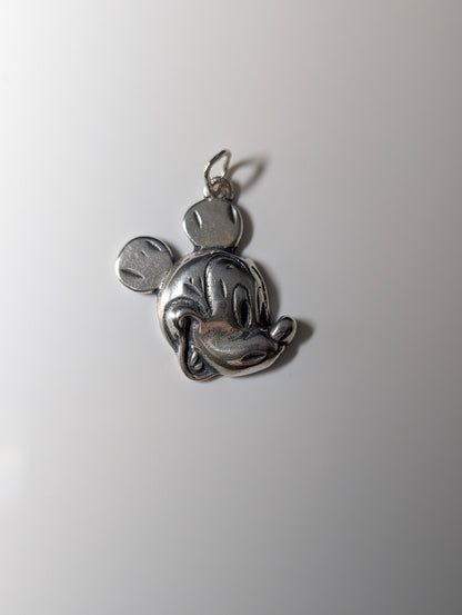 Vintage Disney Mickey Mouse Portrait Sterling Silver Charm
