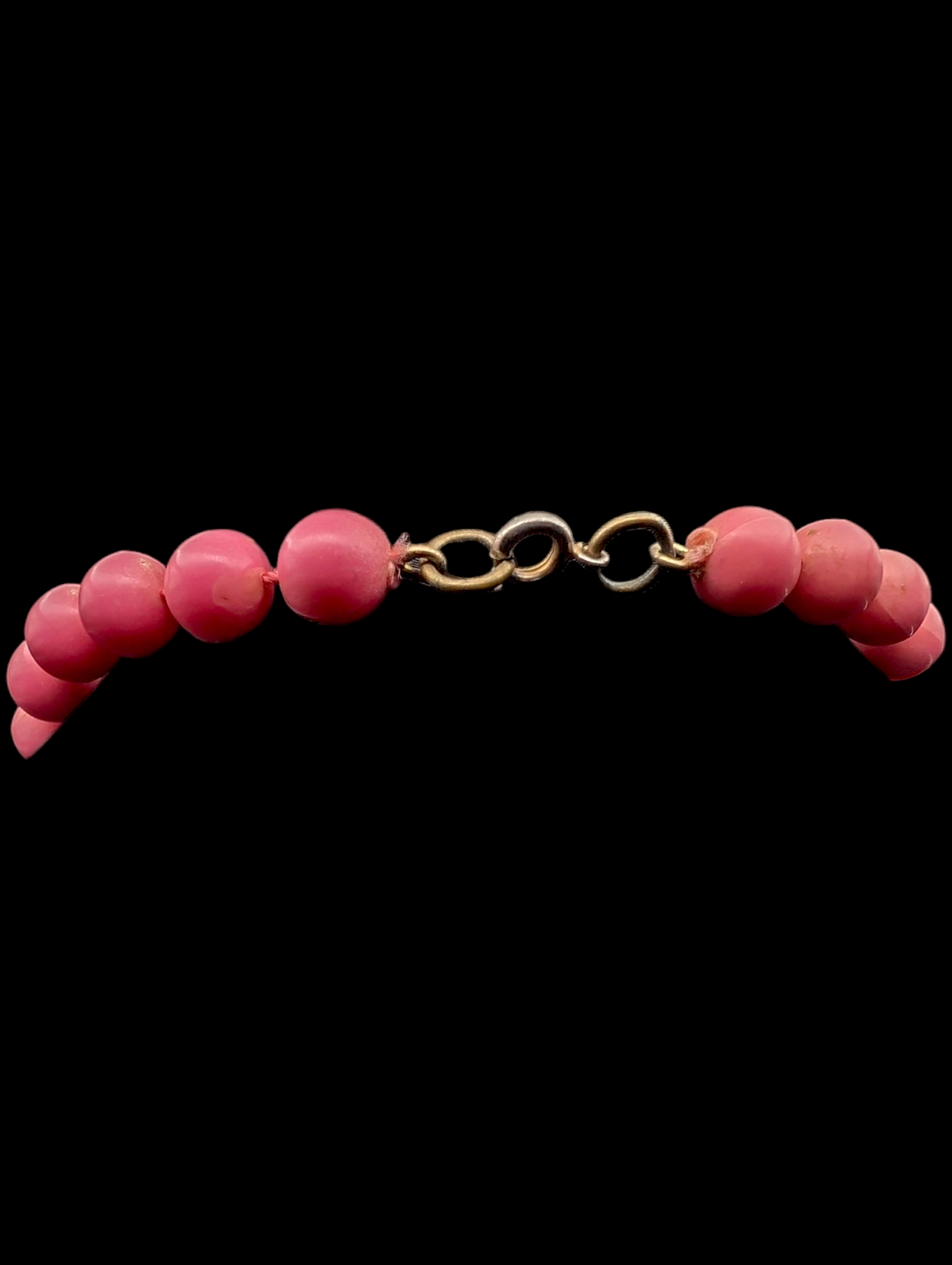 1950s Bubblegum Pink Graduating Bead Opera Necklace