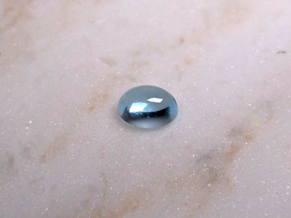 27.5 Carat Lot of Oval, Heart, and Round Cabochon Cut Genuine Swiss Blue Topaz Loose Gemstones