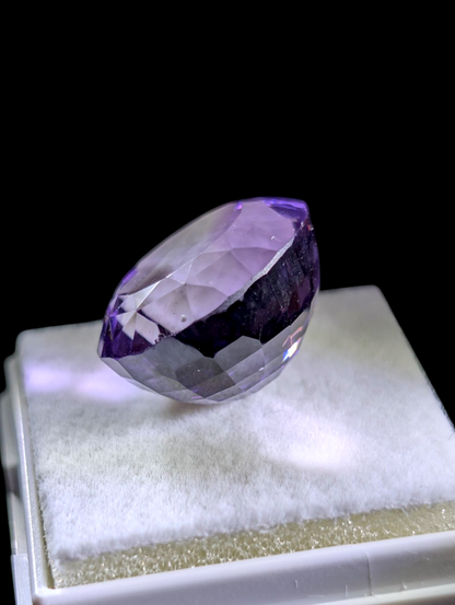 17 Carat Oval Cut Earth Mined Brazilian Genuine Amethyst Loose Gemstone