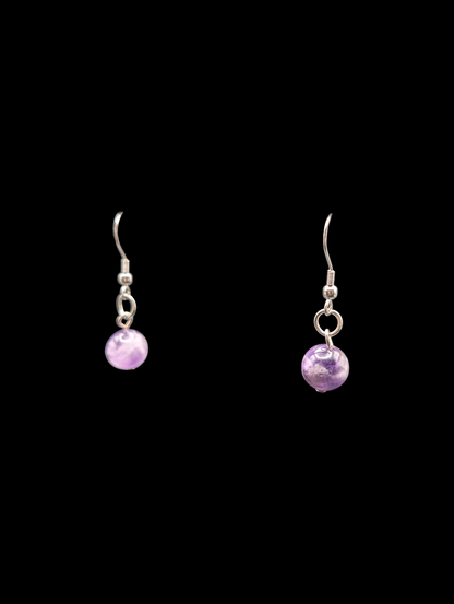 Gothic inspired Sterling Silver Earth Mined Amethyst Necklace, Ring and Earrings Set