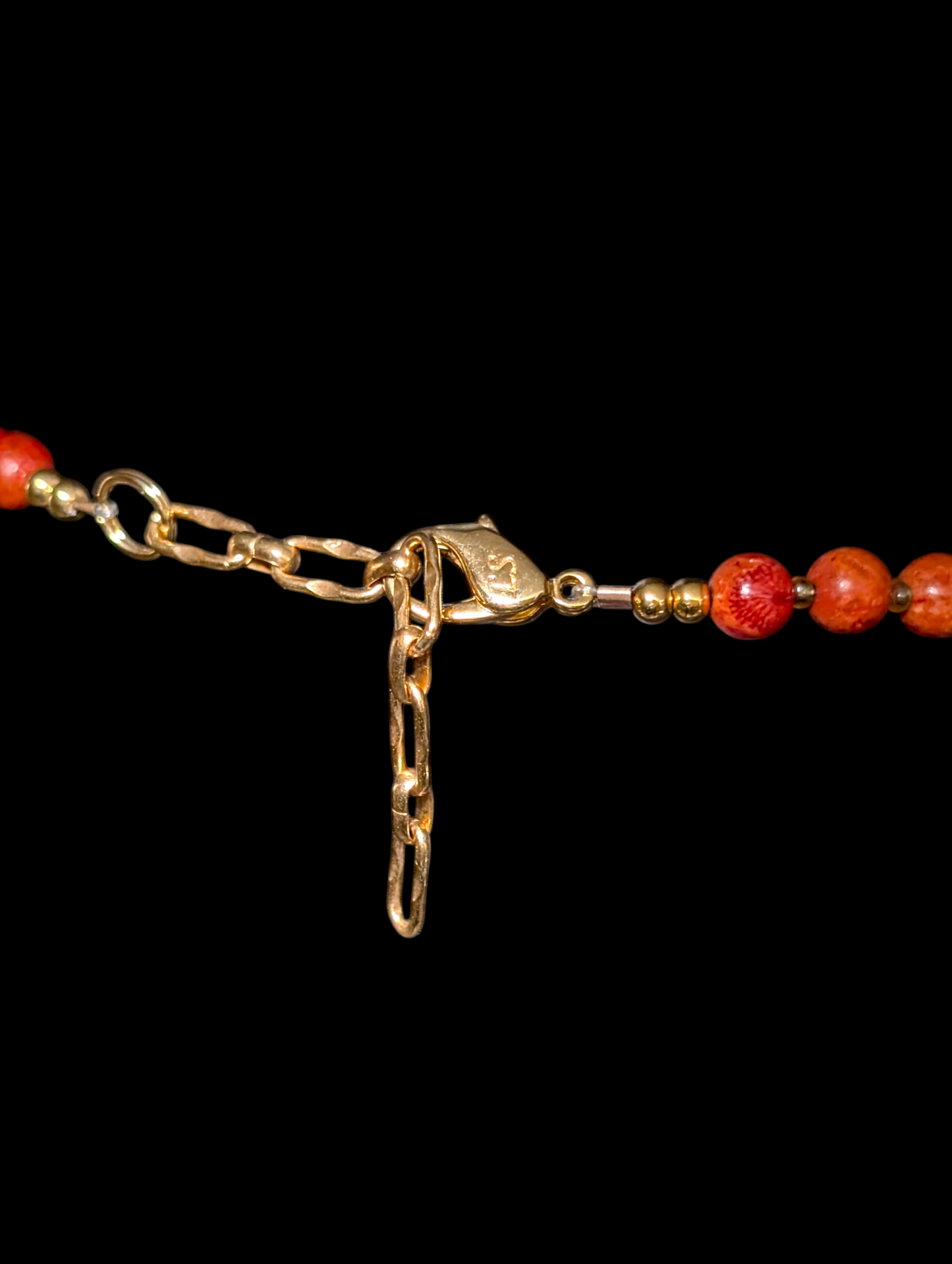 Vintage Lee Sands Genuine Branch Red Coral Graduating Statement Necklace