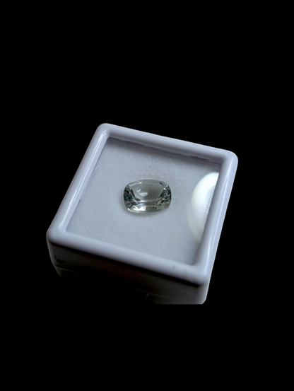 2 Carats Rectangular Cushion Cut Genuine Aquamarine Loose Gemstone