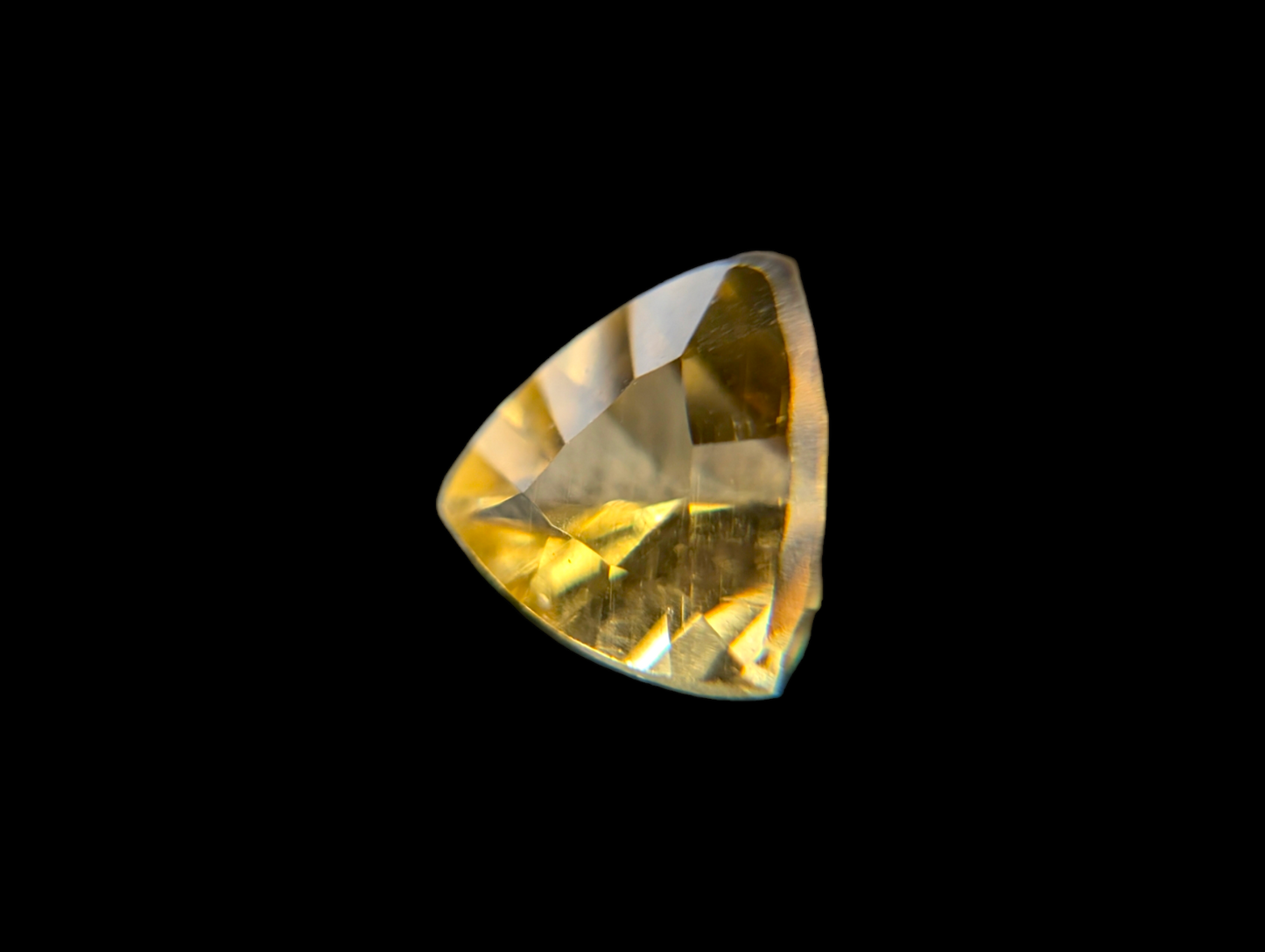 Canary Yellow Trillion Cut Genuine Citrine Loose Gemstone 4