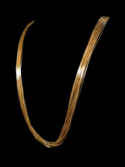 Vintage Native Southwest Trading Post 3 Piece Set Liquid Gold Multi Strand 12k GF