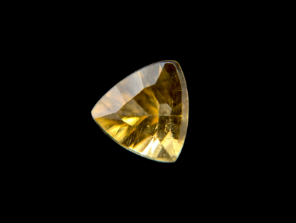 Canary Yellow Trillion Cut Genuine Citrine Loose Gemstone 4