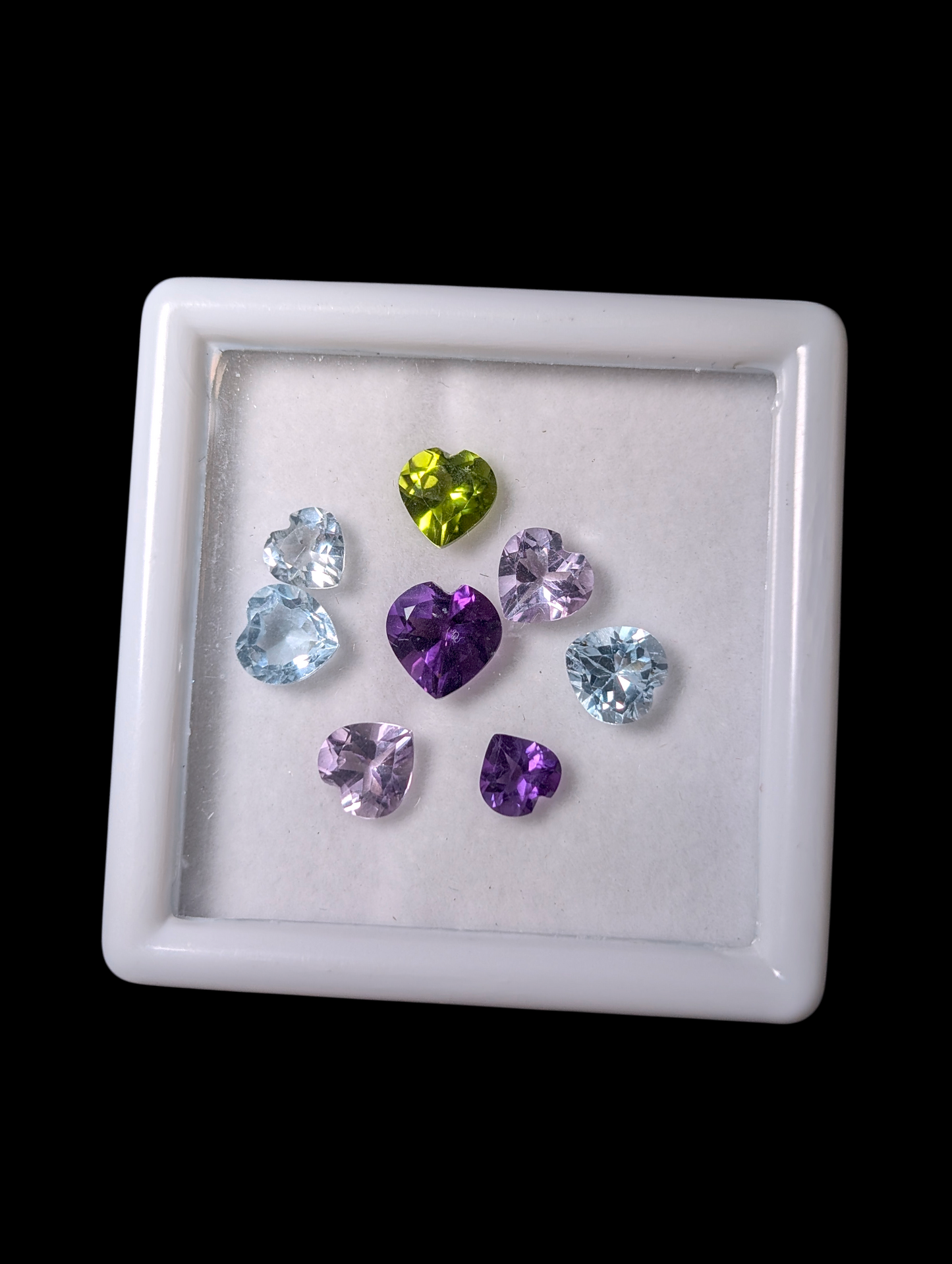Genuine Multi-Gemstone Mix Heart Cut 4.69 Carat Loose Gemstone Set