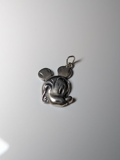 Vintage Disney Mickey Mouse Portrait Sterling Silver Charm