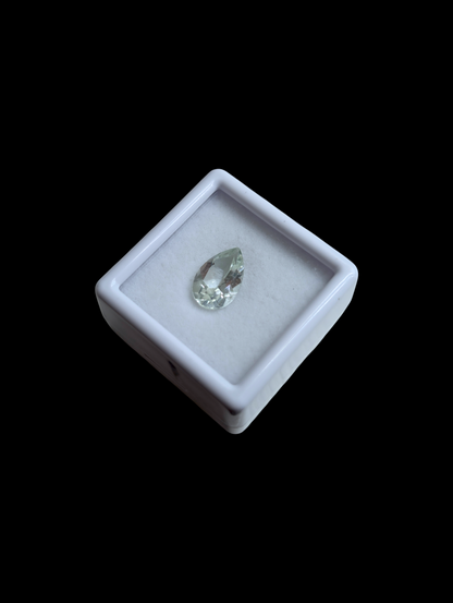 1.85 Carat Pear Cut Genuine Aquamarine Loose Gemstone