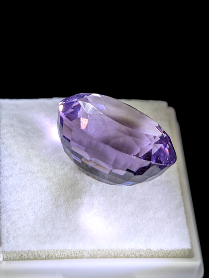 17 Carat Oval Cut Earth Mined Brazilian Genuine Amethyst Loose Gemstone