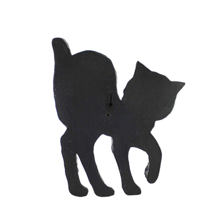 Retro Halloween Paper Mache Black Cat Wall Decor