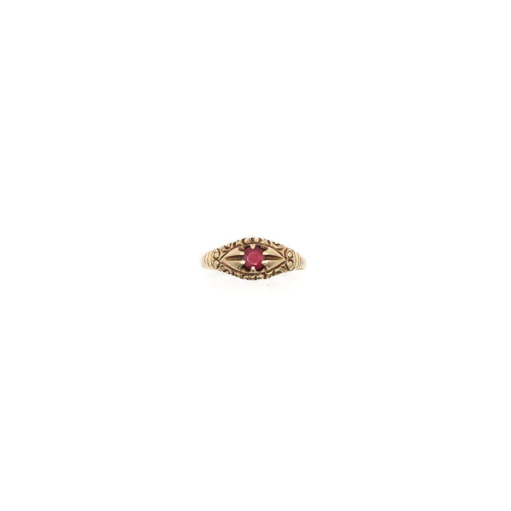 Vintage 10K Yellow Gold Gemstone Ring