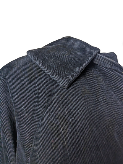 1930s Corduroy Over Coat with Rounded Collar