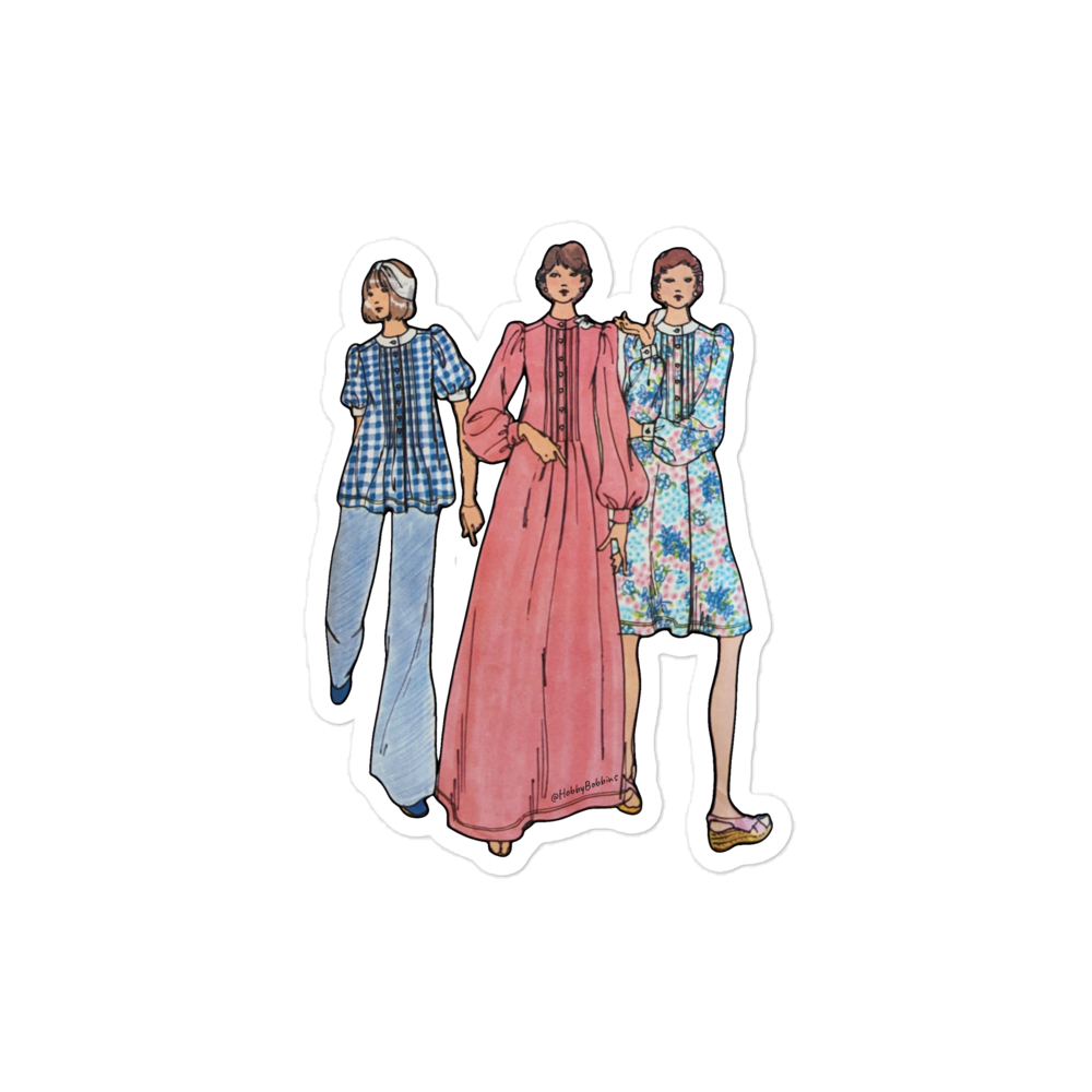 Vintage Art Collection Sticker - 1970s Betsy Johnson Girl Squad