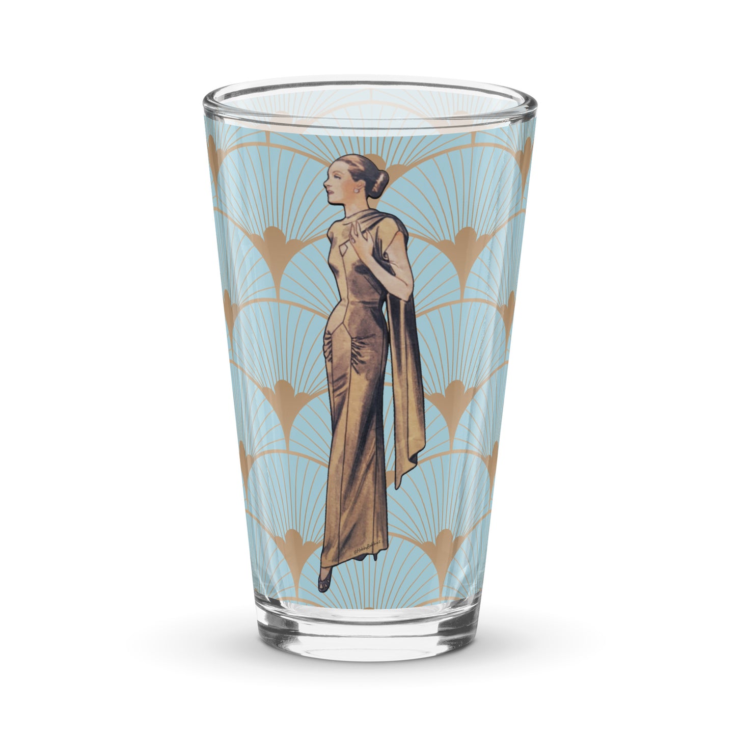 Vintage Art Collection Glasses - 1940s Glam Evening Gown